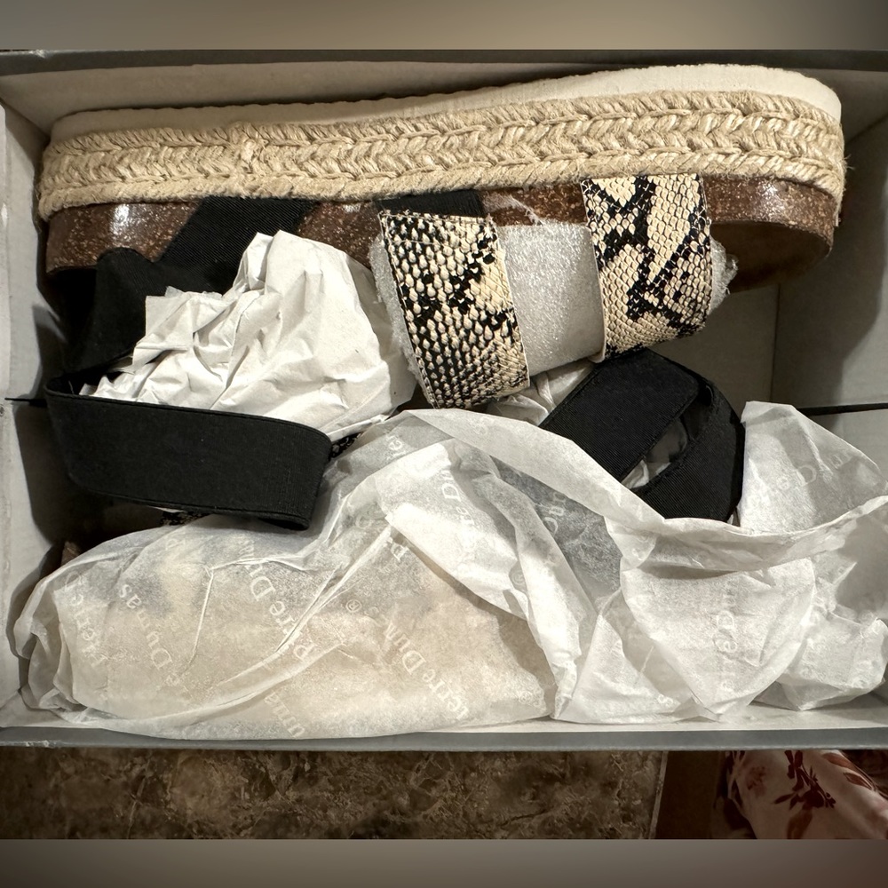 Snake skin espadrilles